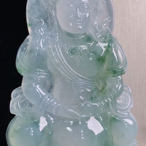 High Icy Tara Jadeite Jade Pendant