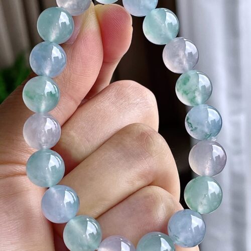 Multi-Colour Jadeite Jade Bead Bracelet, 10mm (III)