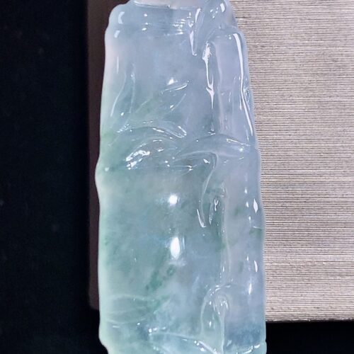 Icy Jadeite Jade Pendant, 33mm
