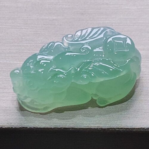 Icy Pixiu Jadeite Jade Pendant