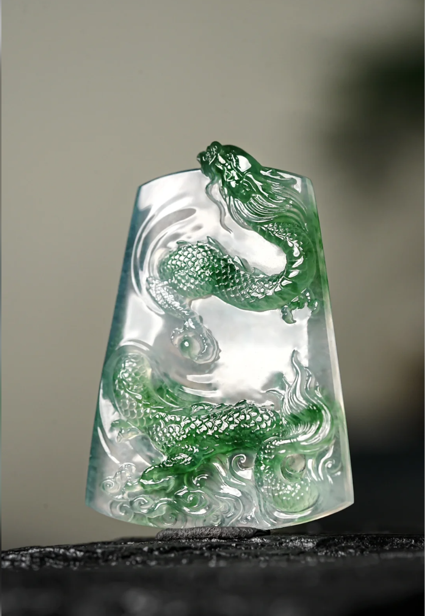 Auspicious Dragon Playing with a Pearl